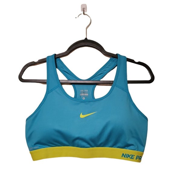 Nike Other - Nike Pro Womens Sports Bra  Blue XL Plus Size Racerback Logo